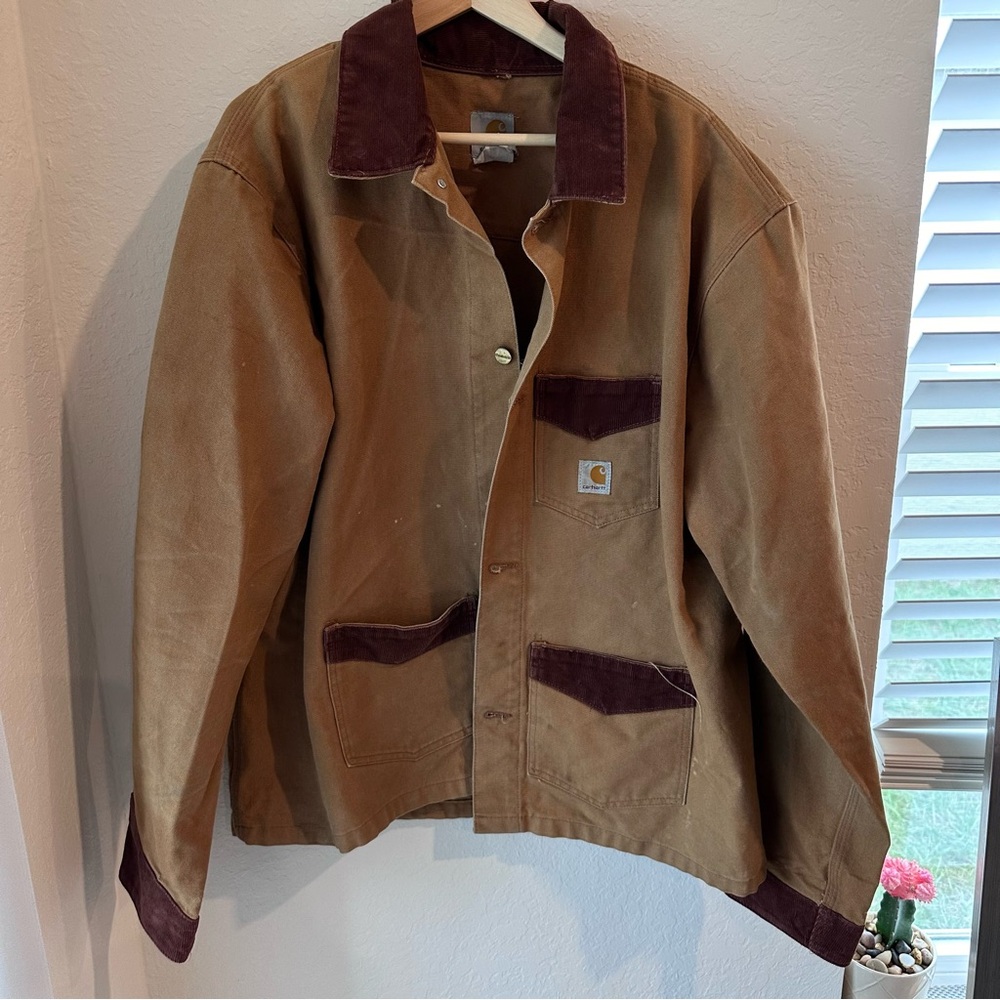 Tan Carhartt work jacket